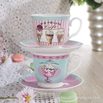 250CC Elegant New Bone China Coffee Cup set